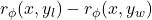 r_\phi(x, y_l) - r_\phi(x, y_w)