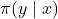 \pi(y \mid x)
