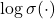 \log \sigma(\cdot)