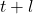 t+l