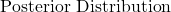 \text{Posterior Distribution}